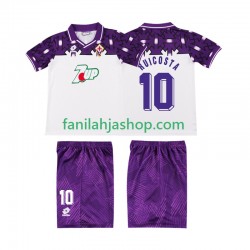 ACF Fiorentina Pelipaidat RUI COSTA 10 1992 1993 Retro Vieraspelipaita Lyhythihainen ,Lapset