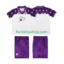 ACF Fiorentina Pelipaidat 1992 1993 Retro Vieraspelipaita Lyhythihainen ,Lapset