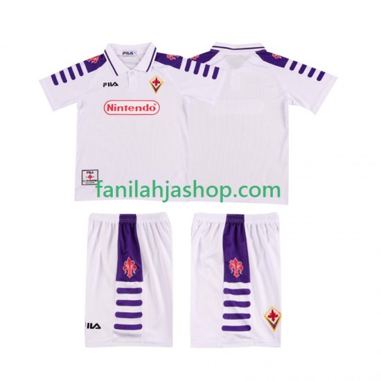 ACF Fiorentina Pelipaidat Retro Vieraspelipaita 1998 1999 Lyhythihainen ,Lapset