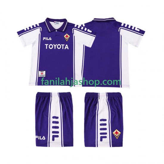 ACF Fiorentina Pelipaidat 2000 Retro Kotipelipaita 1999 Lyhythihainen ,Lapset