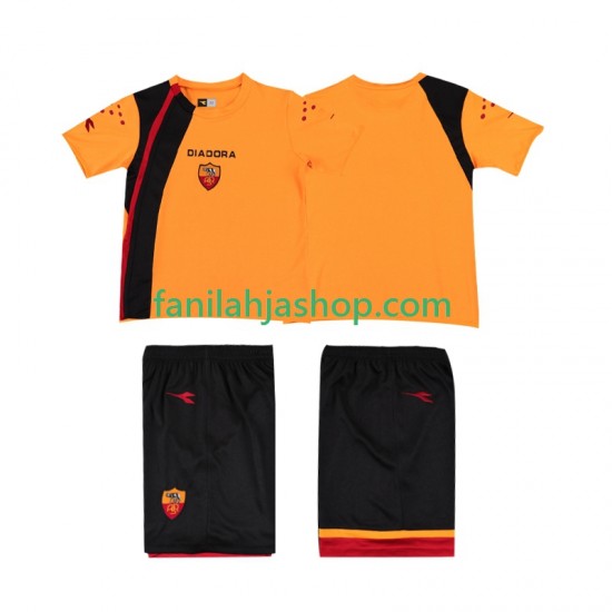 AS Roma Pelipaidat Retro Kotipelipaita 2005-2006 Lyhythihainen ,Lapset