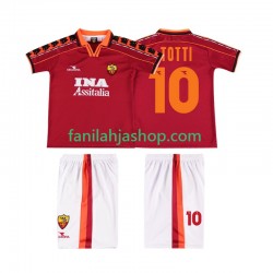 AS Roma Pelipaidat TOTTI 10 Retro Kotipelipaita 1998 1999 Lyhythihainen ,Lapset