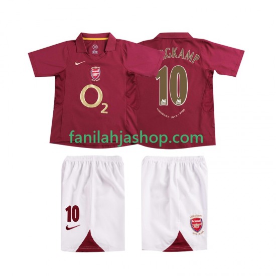 Arsenal Pelipaidat BERGKAMP 10 2005 Retro Kotipelipaita 2006 Lyhythihainen ,Lapset
