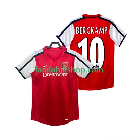 Arsenal Pelipaidat BERGKAMP 10 2001 Retro Kotipelipaita 2002 Lyhythihainen ,Miehet