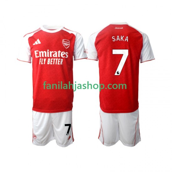 Arsenal Pelipaidat Bukayo Saka 7 Kotipelipaita 2025-2026 Lyhythihainen ,Lapset