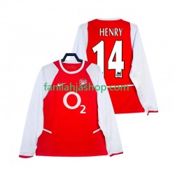 Arsenal Pelipaidat Henry 14 2003 Retro Kotipelipaita 2002 Pitkähihainen ,Miehet