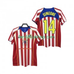 Atlético Madrid Pelipaidat SIMEONE 14 2005 Retro Kotipelipaita 2004 Lyhythihainen ,Miehet