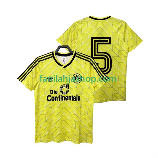 Borussia Dortmund Pelipaidat 5 1988 1989 Retro Kotipelipaita Lyhythihainen ,Miehet