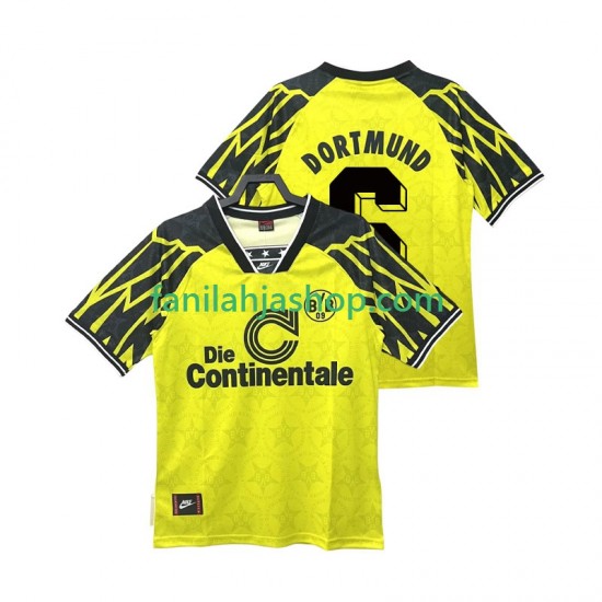 Borussia Dortmund Pelipaidat SAMMER 6 1995 Retro Kotipelipaita 1994 Lyhythihainen ,Miehet