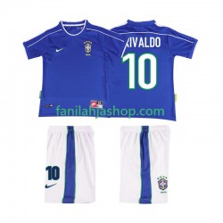 Brasilia Pelipaidat RIVALDO 10 Retro Vieraspelipaita 1998 Lyhythihainen ,Lapset
