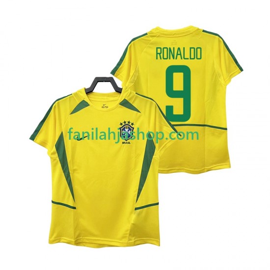Brasilia Pelipaidat Ronaldo 9 Retro Kotipelipaita 2002 Lyhythihainen ,Miehet