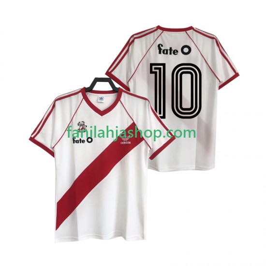 CA River Plate Pelipaidat 10 1986 Retro Kotipelipaita Lyhythihainen ,Miehet