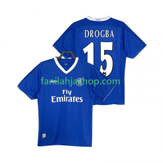 Chelsea Pelipaidat DROGBA 15 2003 2005 Retro Kotipelipaita Lyhythihainen ,Miehet