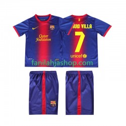 FC Barcelona Pelipaidat DAUID VILLA 7 2012 2013 Retro Kotipelipaita Lyhythihainen ,Lapset