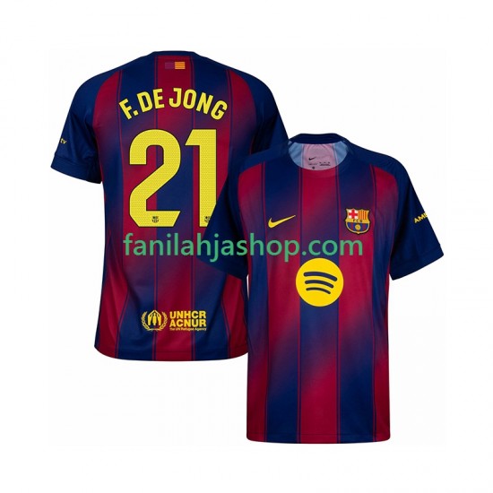 FC Barcelona Pelipaidat Frenkie de Jong 21 Kotipelipaita 2025-2026 Lyhythihainen ,Miehet