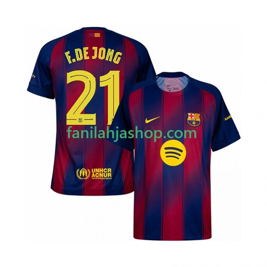 FC Barcelona Pelipaidat Frenkie de Jong 21 Champions League Kotipelipaita 2025-2026 Lyhythihainen ,Miehet