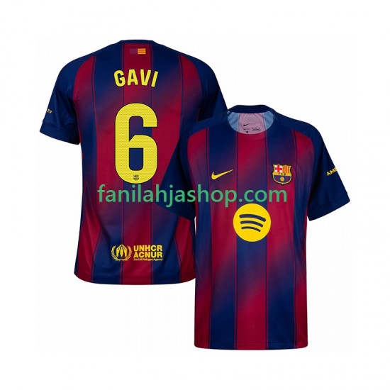 FC Barcelona Pelipaidat Gavi 6 Kotipelipaita 2025-2026 Lyhythihainen ,Miehet