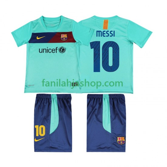 FC Barcelona Pelipaidat Lionel Messi 10 Retro Vieraspelipaita 2011 2010 Lyhythihainen ,Lapset