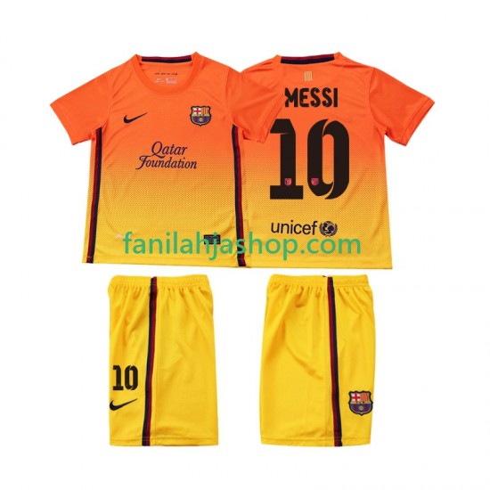 FC Barcelona Pelipaidat Lionel Messi 10 2012 2013 Retro Vieraspelipaita Lyhythihainen ,Lapset