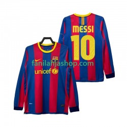 FC Barcelona Pelipaidat Lionel Messi 10 Retro Kotipelipaita 2011 2010 Pitkähihainen ,Miehet