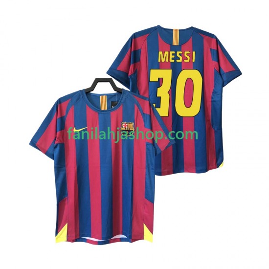 FC Barcelona Pelipaidat Lionel Messi 30 2005 Retro Kotipelipaita 2006 Lyhythihainen ,Miehet