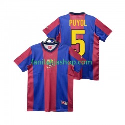 FC Barcelona Pelipaidat PUYOL 5 Retro Kotipelipaita 1998 1999 Lyhythihainen ,Miehet