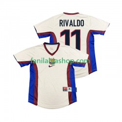 FC Barcelona Pelipaidat RIVALDO 11 Retro Vieraspelipaita 1998 1999 Lyhythihainen ,Miehet