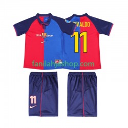 FC Barcelona Pelipaidat RIVALDO 11 2000 Retro Kotipelipaita 1999 Lyhythihainen ,Lapset