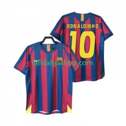 FC Barcelona Pelipaidat RONALDINHO 10 2005 Retro Kotipelipaita 2006 Lyhythihainen ,Miehet
