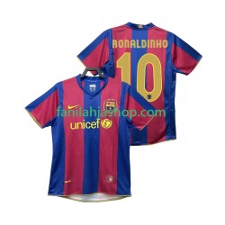 FC Barcelona Pelipaidat RONALDINHO 10 2007 Retro Kotipelipaita 2008 Lyhythihainen ,Miehet