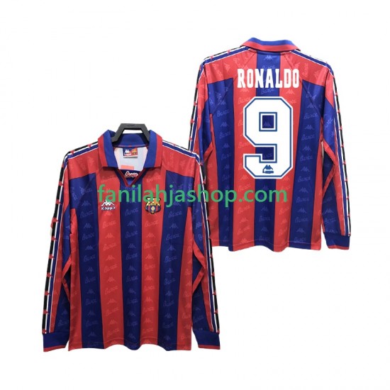 FC Barcelona Pelipaidat RONALDO 9 1996 1997 Retro Kotipelipaita Pitkähihainen ,Miehet