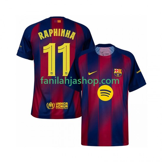 FC Barcelona Pelipaidat Raphinha 11 Champions League Kotipelipaita 2025-2026 Lyhythihainen ,Miehet
