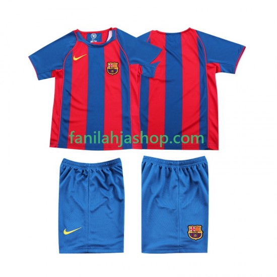 FC Barcelona Pelipaidat 2005 Retro Kotipelipaita 2004 Lyhythihainen ,Lapset