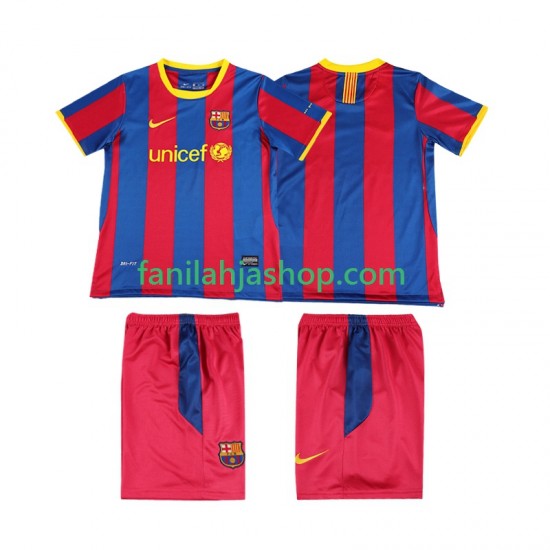 FC Barcelona Pelipaidat Retro Kotipelipaita 2011 2010 Lyhythihainen ,Lapset