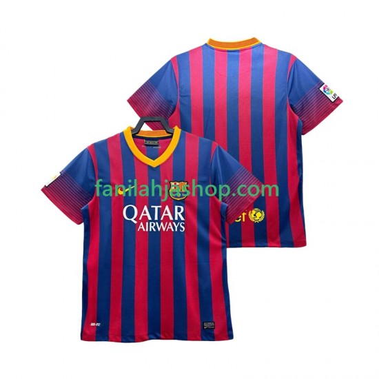 FC Barcelona Pelipaidat 2013 2014 Retro Kotipelipaita Lyhythihainen ,Miehet