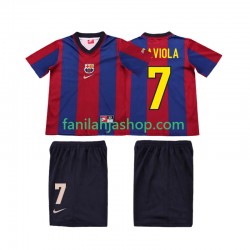 FC Barcelona Pelipaidat SAVIOLA 7 Retro Kotipelipaita 1998 1999 Lyhythihainen ,Lapset