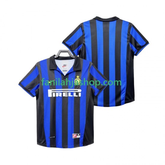 Inter Milan Pelipaidat Retro Kotipelipaita 1998 1999 Lyhythihainen ,Miehet