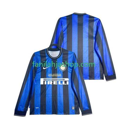 Inter Milan Pelipaidat 2009 Retro Kotipelipaita 2010 Pitkähihainen ,Miehet