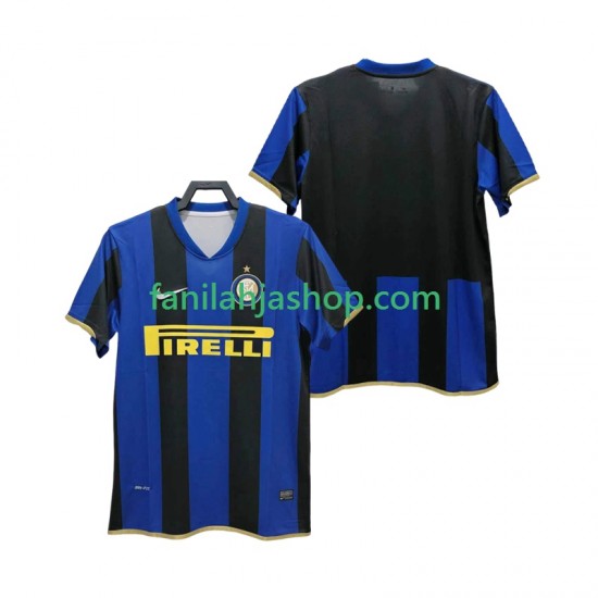 Inter Milan Pelipaidat Champions League 2009 Retro Kotipelipaita 2008 Lyhythihainen ,Miehet