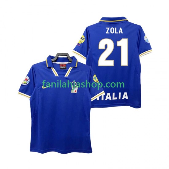 Italia Pelipaidat ZOLA 21 1996 Retro Kotipelipaita Lyhythihainen ,Miehet
