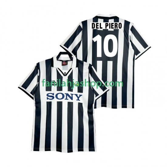 Juventus Pelipaidat DEL PIERO 10 1995 1996 Retro Kotipelipaita Lyhythihainen ,Miehet