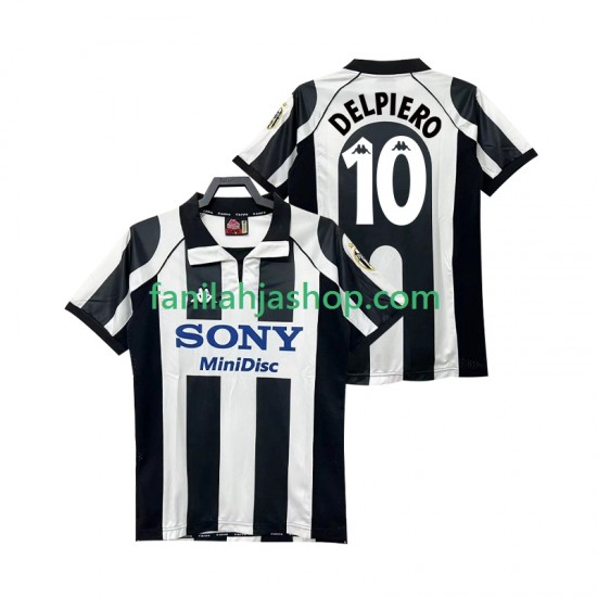 Juventus Pelipaidat DEL PIERO 10 1997 Retro Kotipelipaita 1998 Lyhythihainen ,Miehet