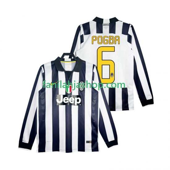 Juventus Pelipaidat Pogba 6 2014 2015 Retro Kotipelipaita Pitkähihainen ,Miehet