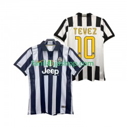 Juventus Pelipaidat TEVEZ 10 2014 2015 Retro Kotipelipaita Lyhythihainen ,Miehet