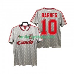 Liverpool Pelipaidat BARNES 10 1989 1991 Retro Vieraspelipaita Lyhythihainen ,Miehet