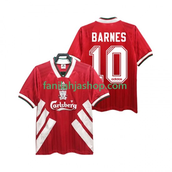 Liverpool Pelipaidat BARNES 10 1993 1995 Retro Kotipelipaita Lyhythihainen ,Miehet