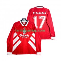 Liverpool Pelipaidat MCMANAMAN 17 1993 1995 Retro Kotipelipaita Pitkähihainen ,Miehet