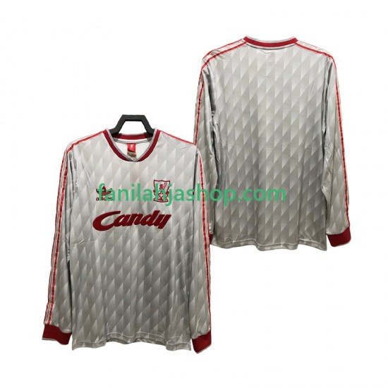 Liverpool Pelipaidat 1989 1991 Retro Vieraspelipaita Pitkähihainen ,Miehet