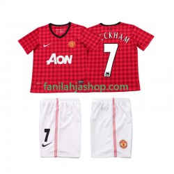 Manchester United Pelipaidat BECKHAM 7 2012 2013 Retro Kotipelipaita Lyhythihainen ,Lapset