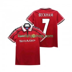 Manchester United Pelipaidat BECKHAM 7 Retro Kotipelipaita 1998 1999 Lyhythihainen ,Miehet